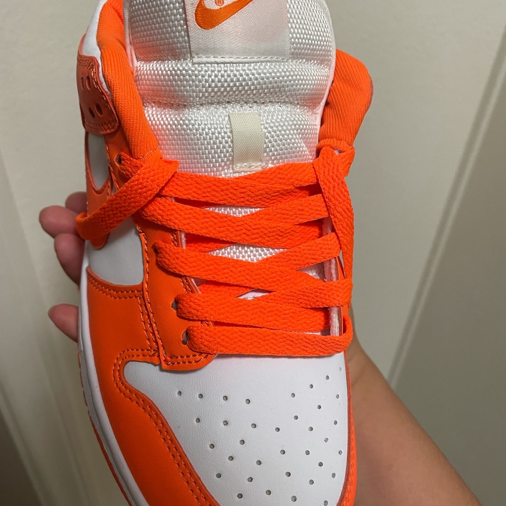 Orange neon dunks size 7